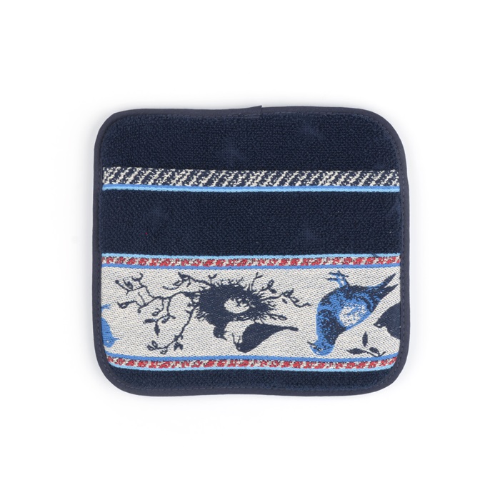 Bunzlau Castle Pothouder Birds 23x20 cm - Dark Blue