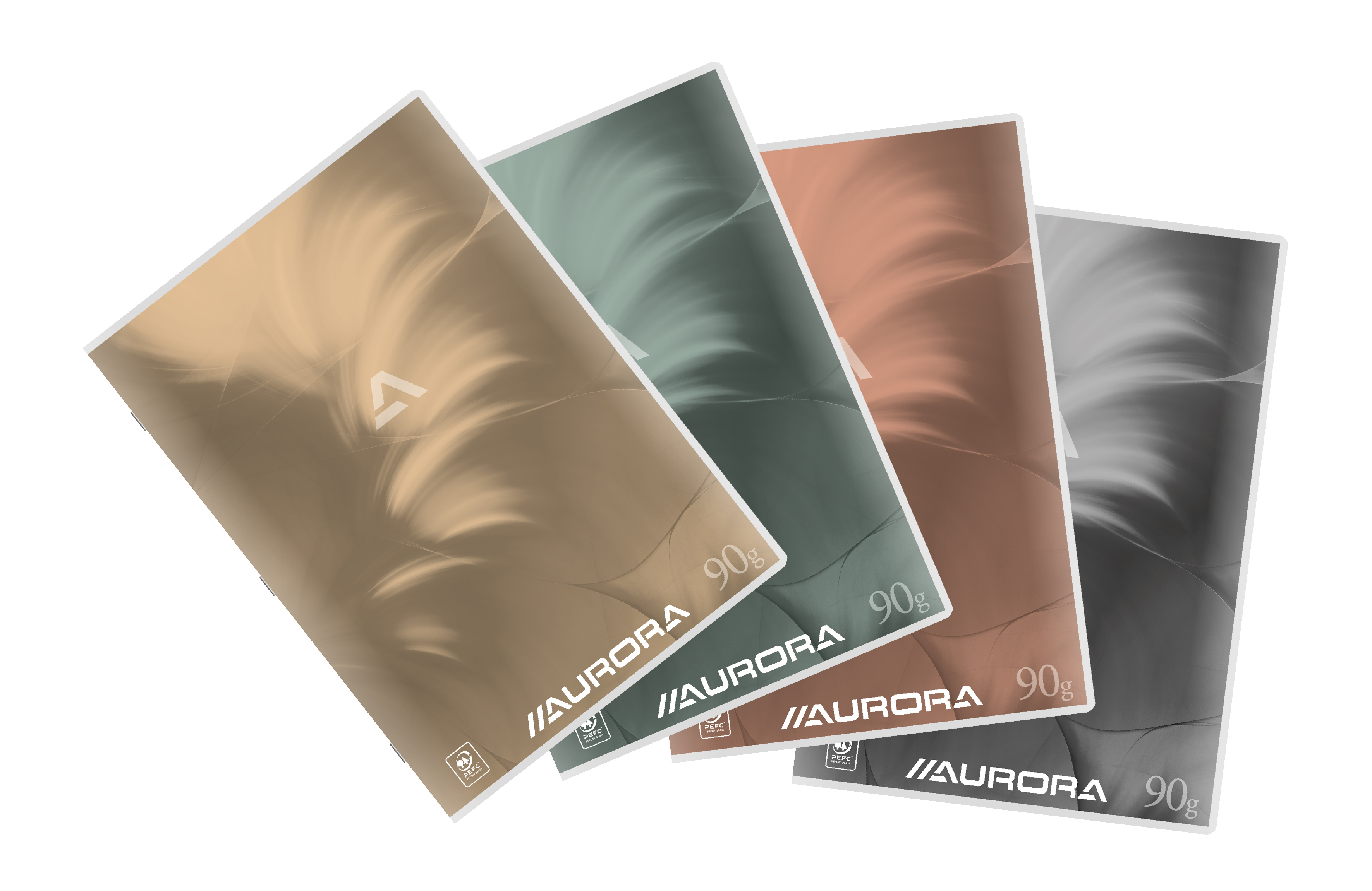 Aurora Schrift A4 Mano Geruit 10 mm 210x297 mm - 120 pag. - Kantlijn