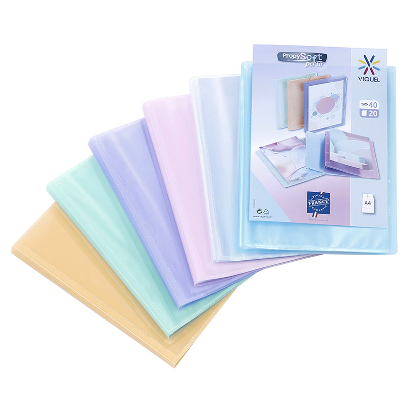 Viquel Showalbum A4 PP PropySoft Perso 40 Zichten - assorti - Prijs per Stuk