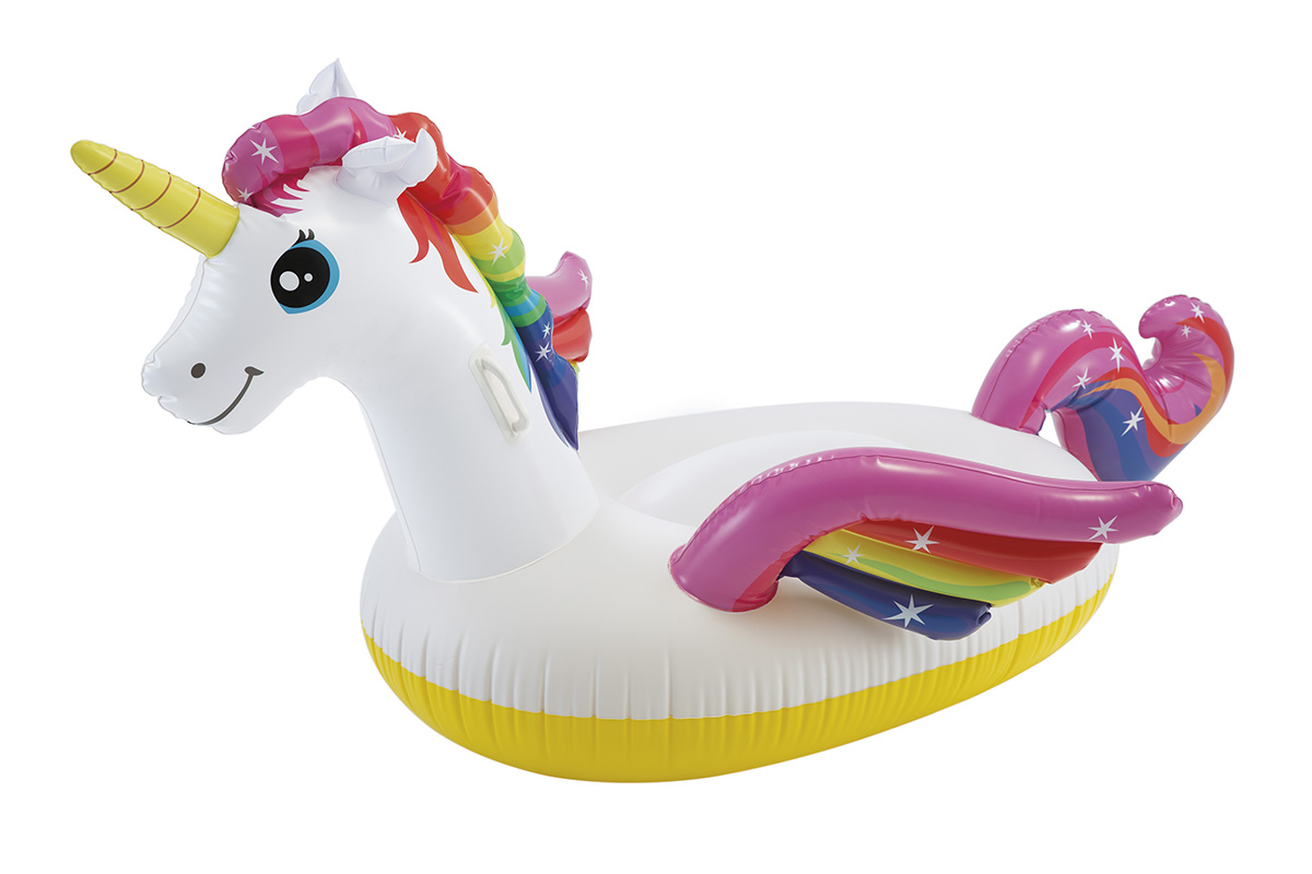 Intex opblaasbare Unicorn Ride-on 201x140x97cm