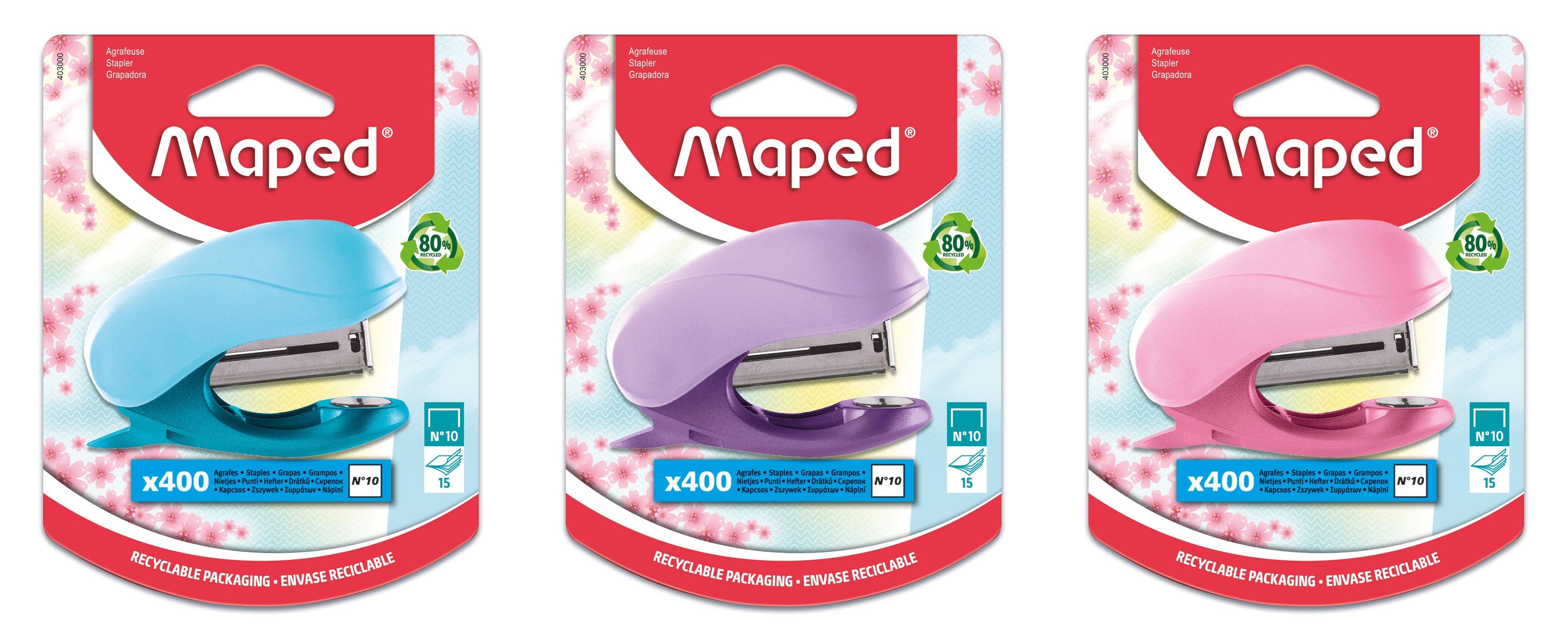 Maped Nietmachine Vivo Pastel assorti - Blister - prijs per stuk