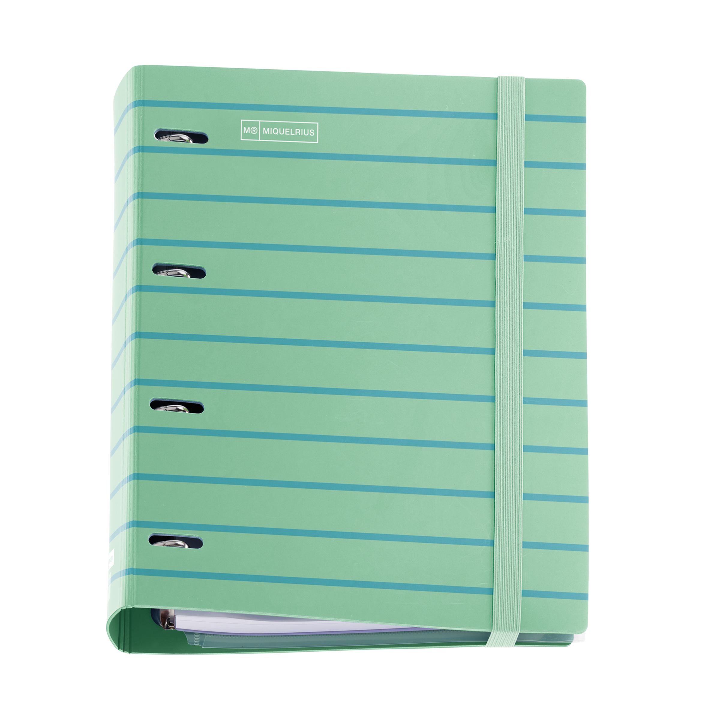 Miquelrius Klasseur A4 Between the Lines Munt met Notitieblok 100 vel en Tabbladen
