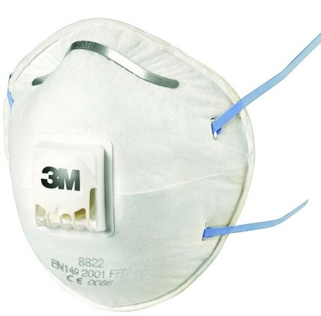3M Stofmasker P2 met Ventiel - Metaalbewerking - 3 stuks