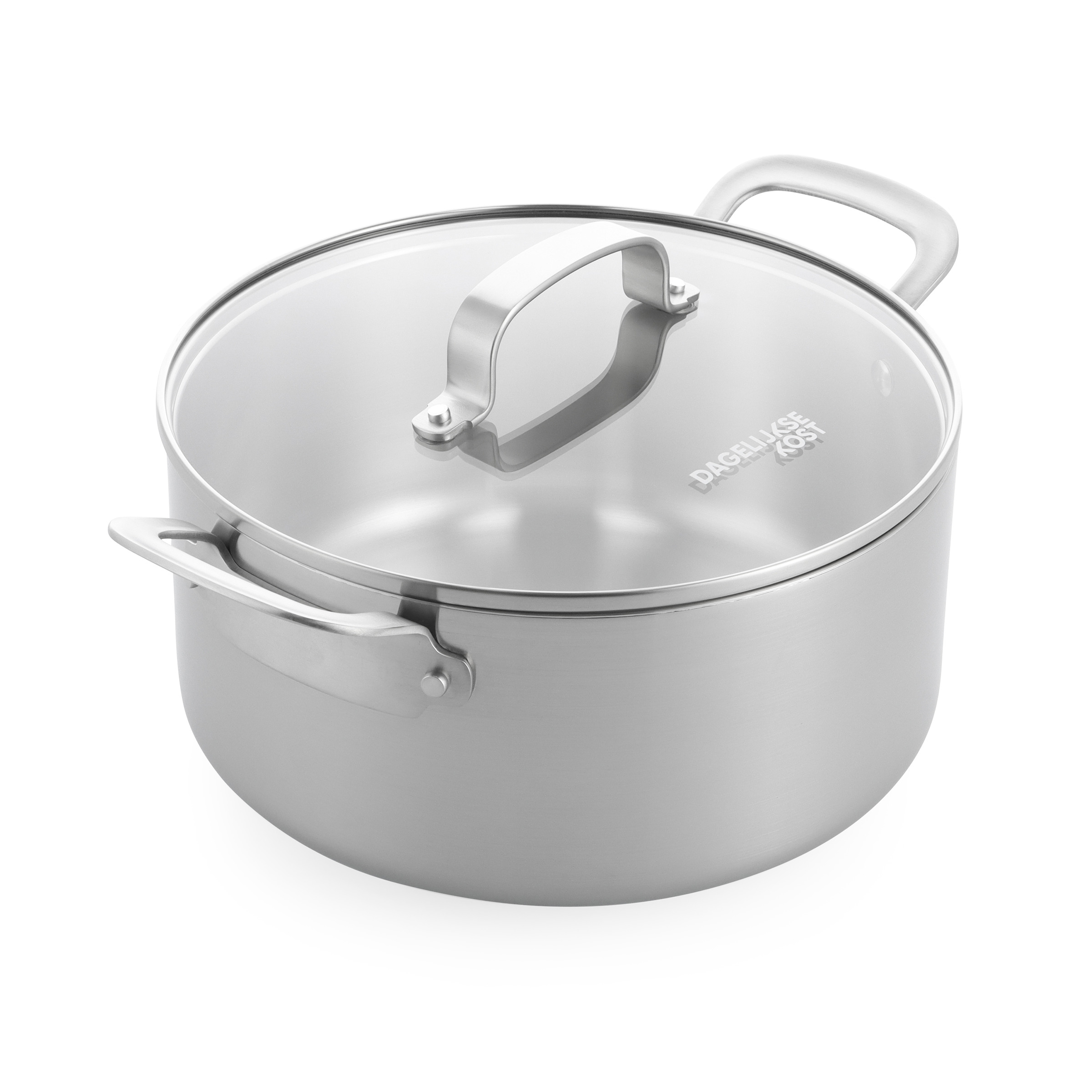 Dagelijkse Kost Kookpot Proline 3-Ply 24cm met Deksel - 3-laags RVS - 4.9l - alle Vuren