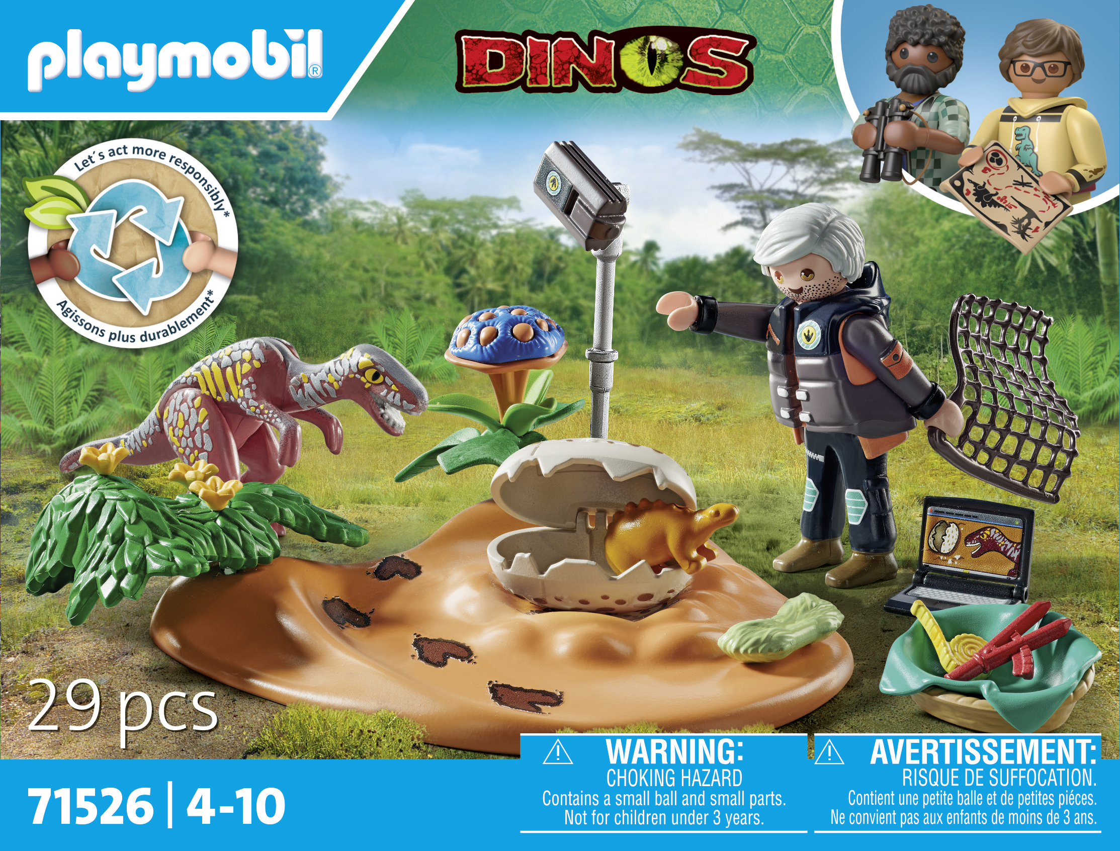 Playmobil Dinos 71526 Stegosaurusnest met eierdief