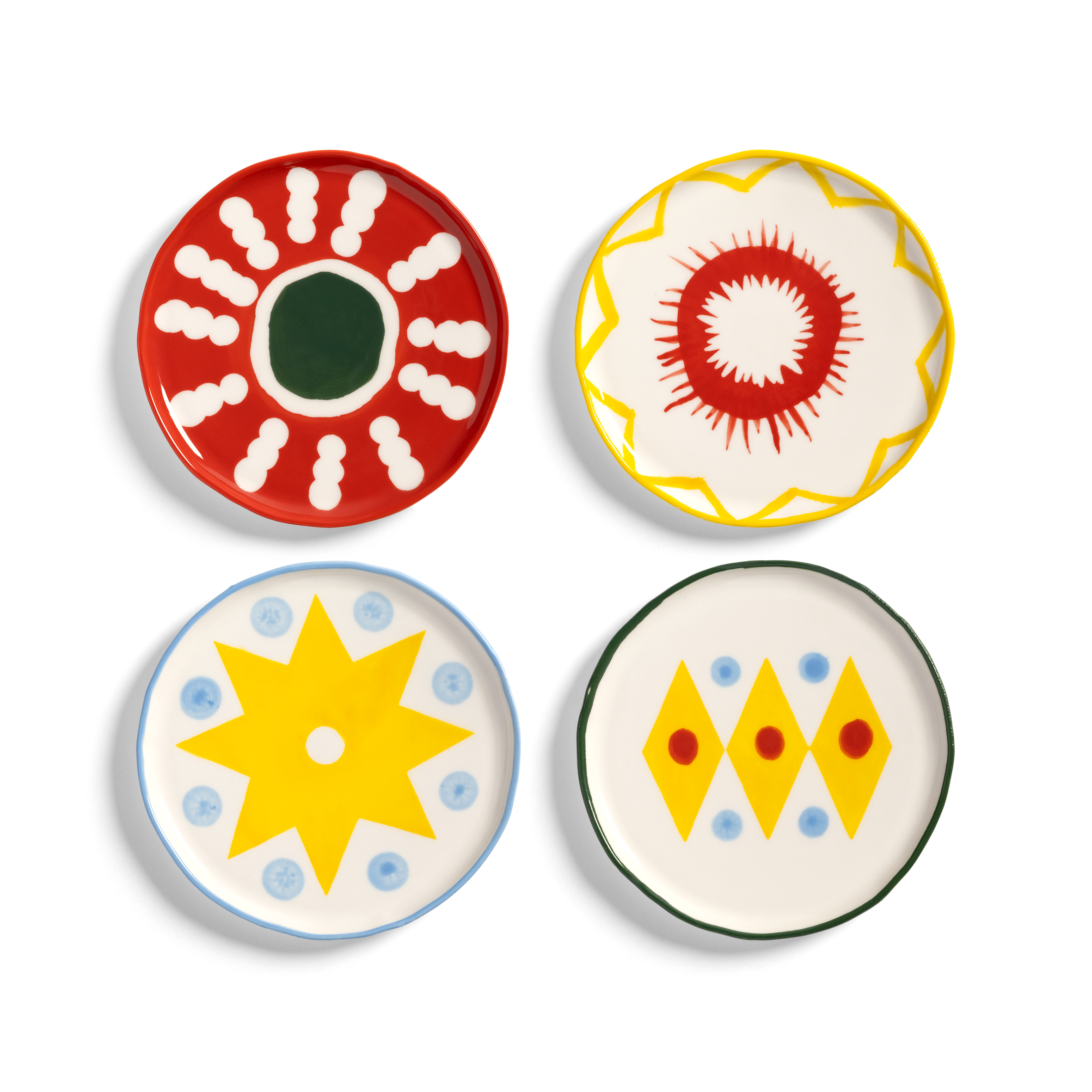 Klevering Bord Plat Festivo small 13 cm set 4 stuks