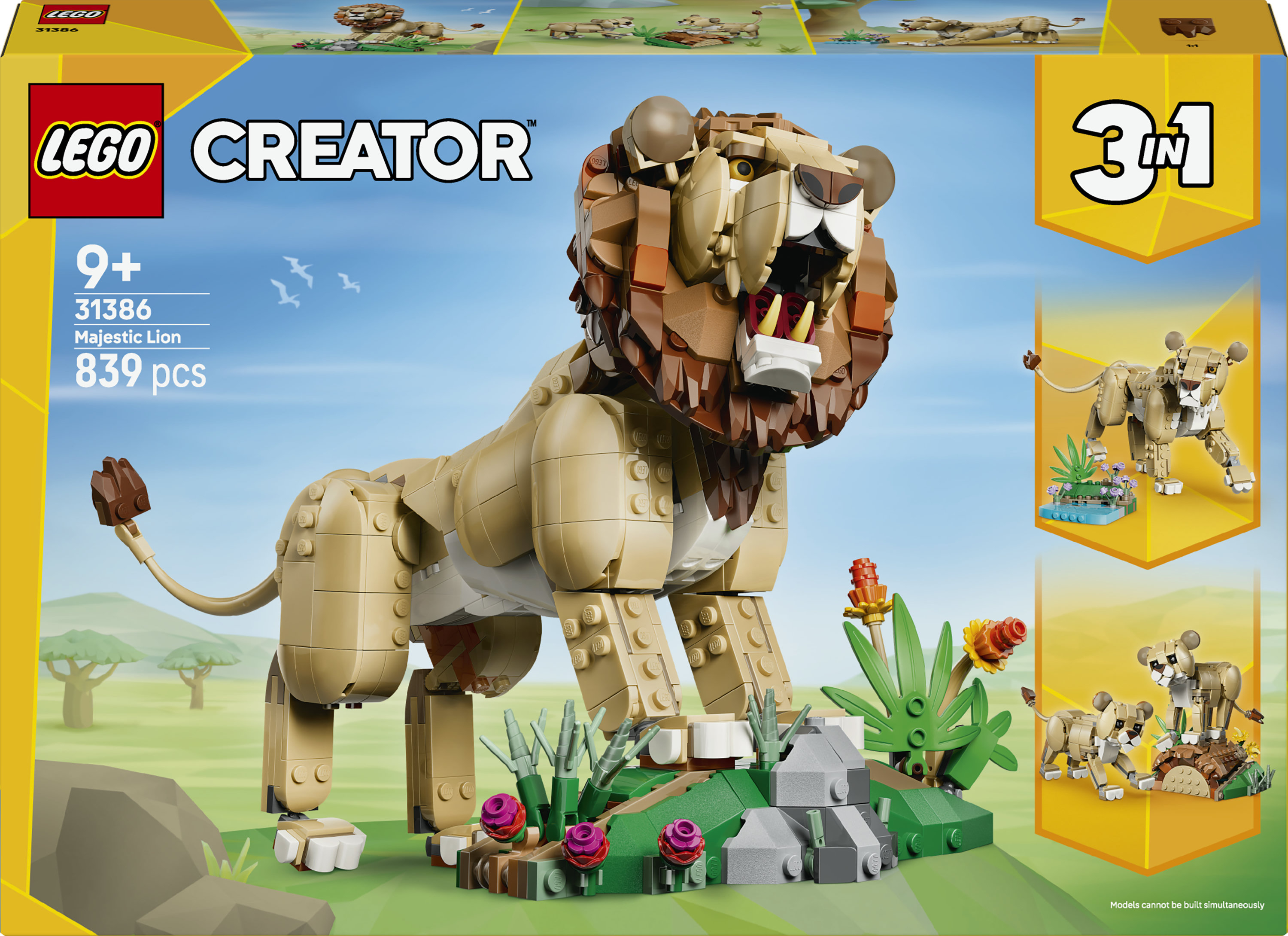 Lego Creator 31386 Wilde Dieren : Majestueuze Leeuw