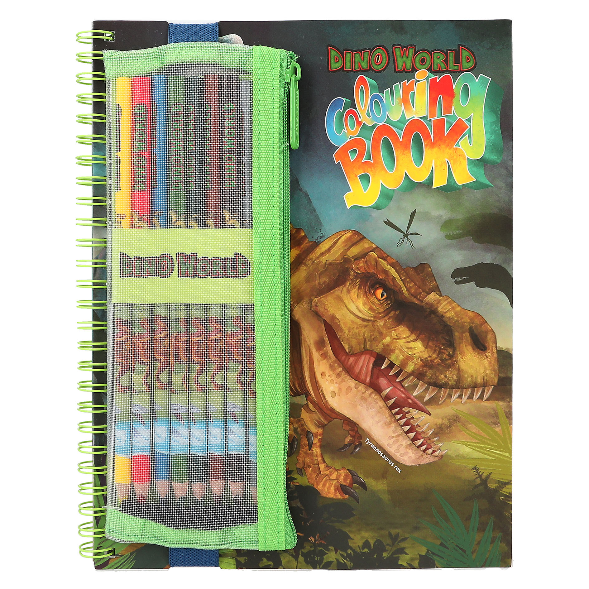 Dino World Kleurboek met Kleurpotloden