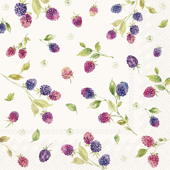 Ihr Lunchservetten 33x33 cm 20 stuks Berrylicious - Cream