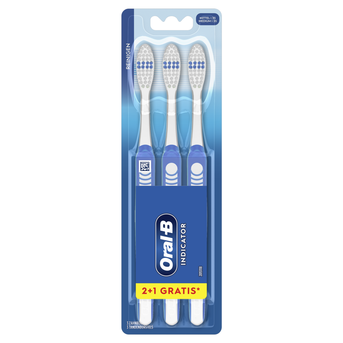 Oral-B Tandenborstel 1-2-3 Medium 3 stuks