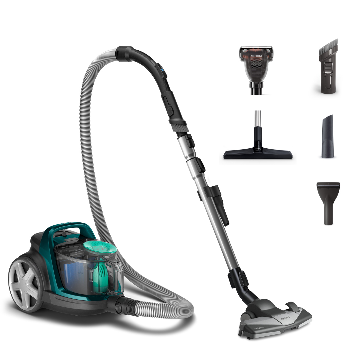 Philips Stofzuiger FC9556/09, zonder zak stil, 900 W. ingangsvermogen, Turbo Borstel