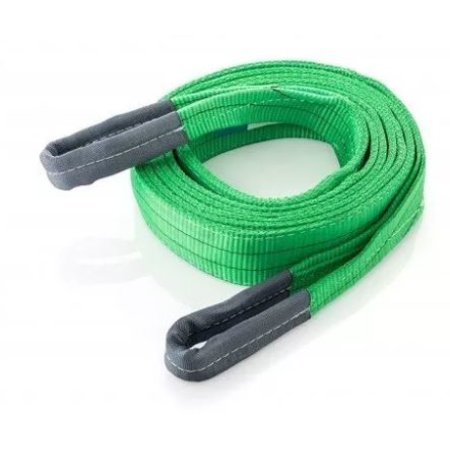 Climax Lastriem Groen 2 Ton 60 mm x 5 m 100% Polyester Versterkt met Leer
