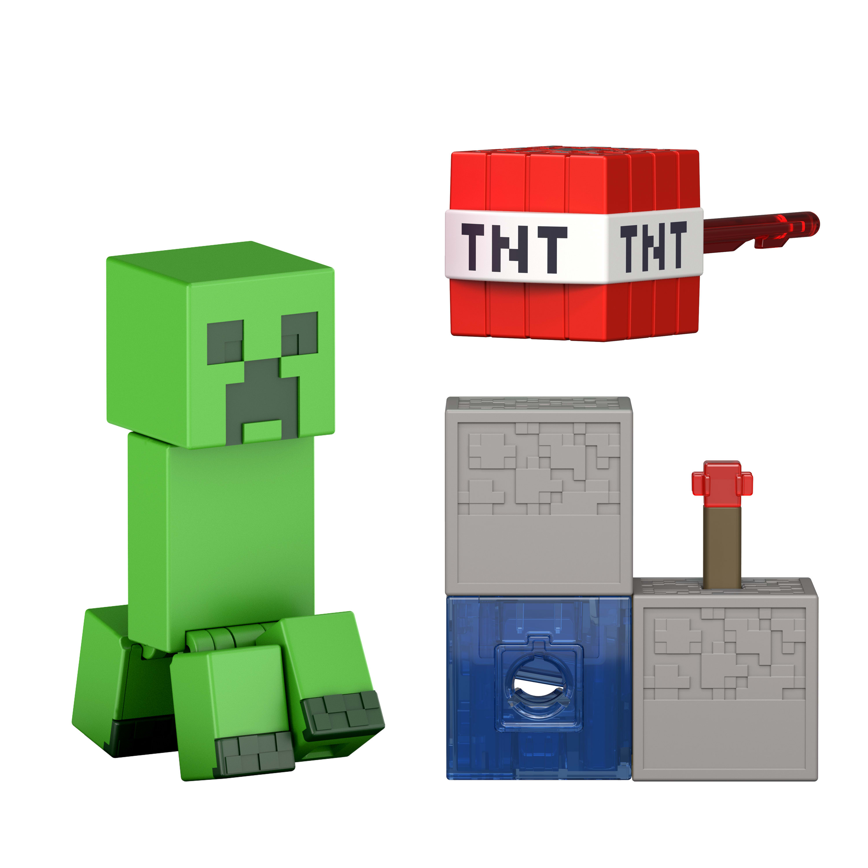 Minecraft Actie Figuur 8 cm met accessoires Creeper