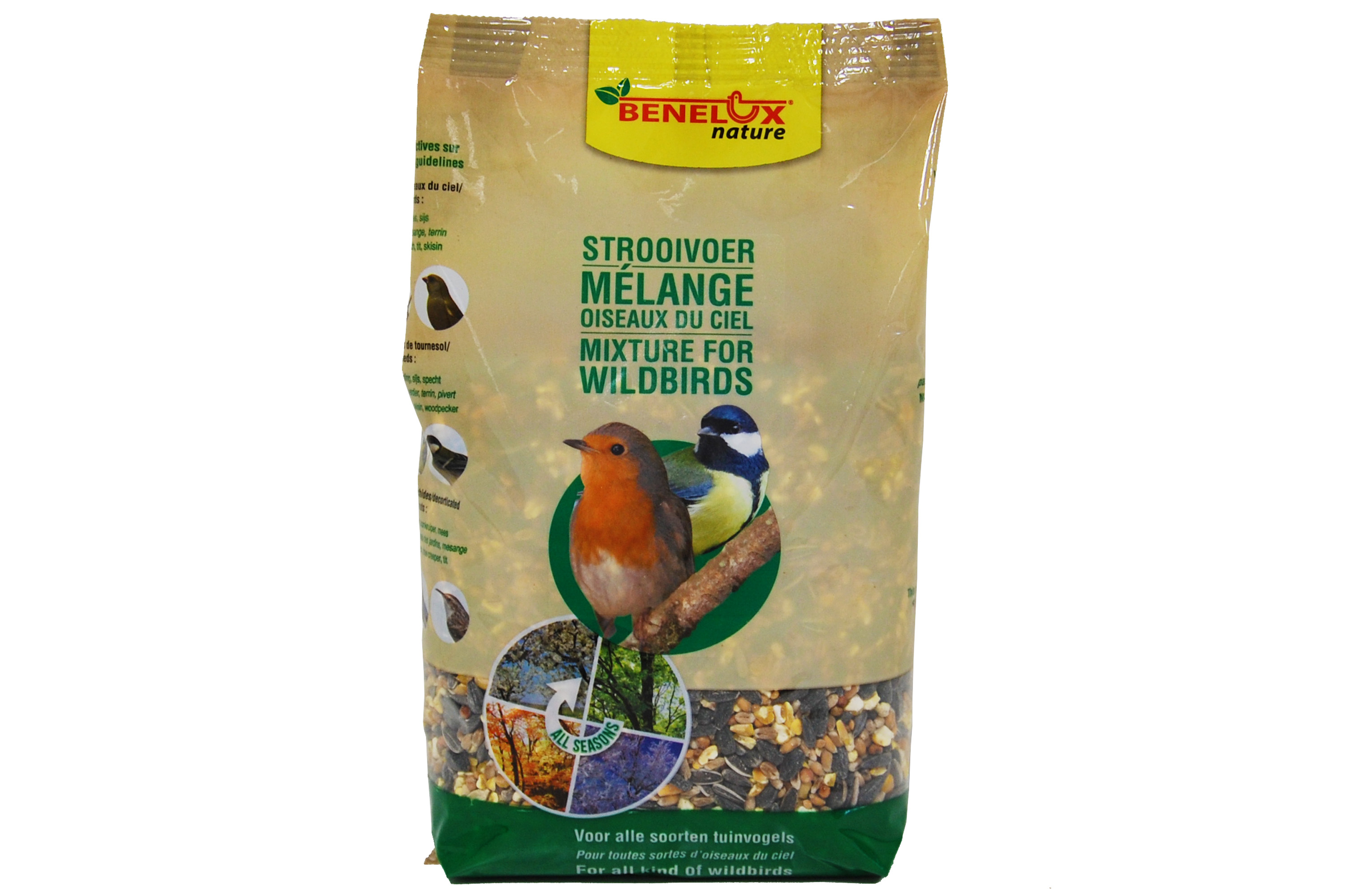 Kinlys Nature Strooivoer 1 kg voor alle Tuinvogels