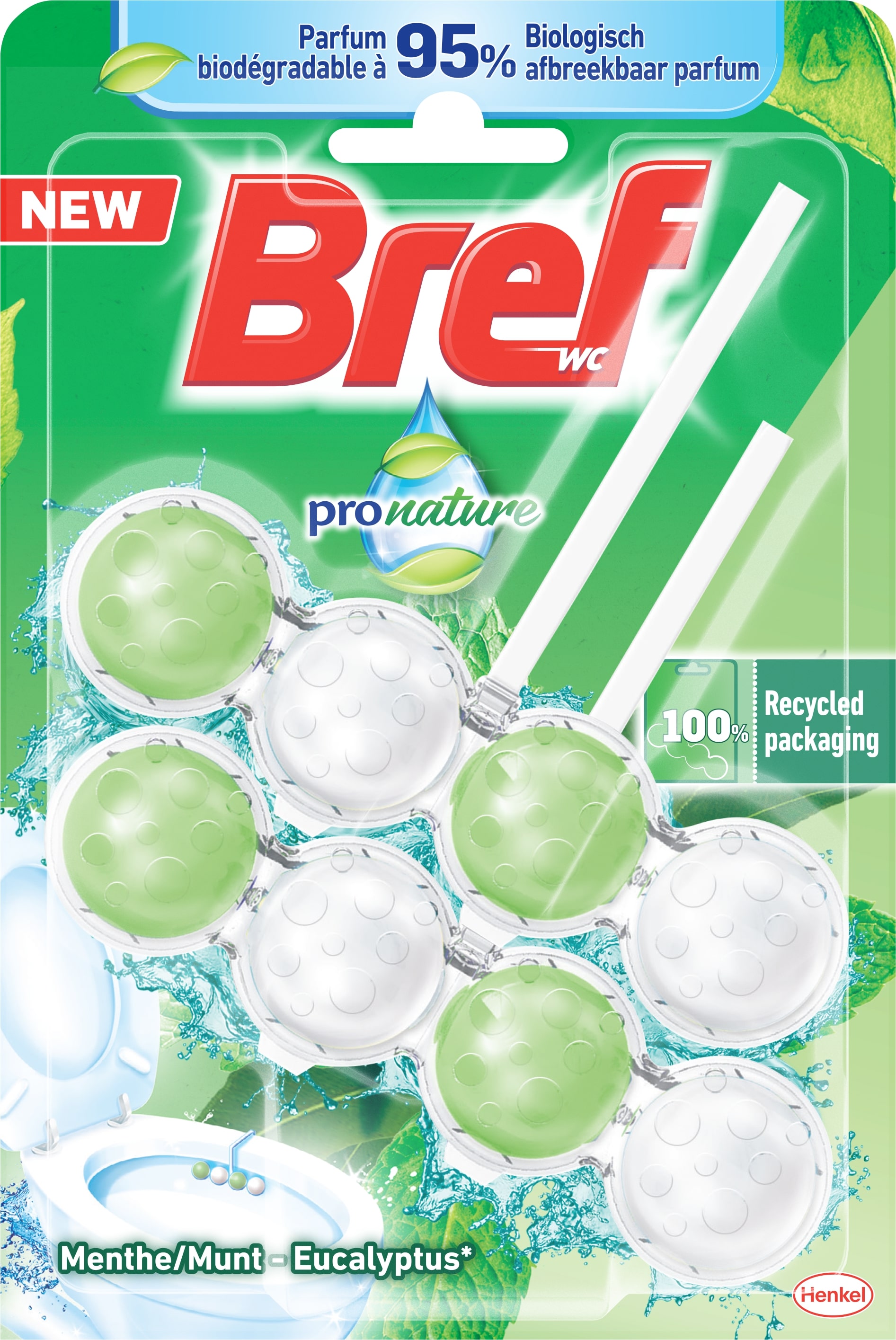 Bref WC-Balls Mint-Eucalyptus 2X50 g