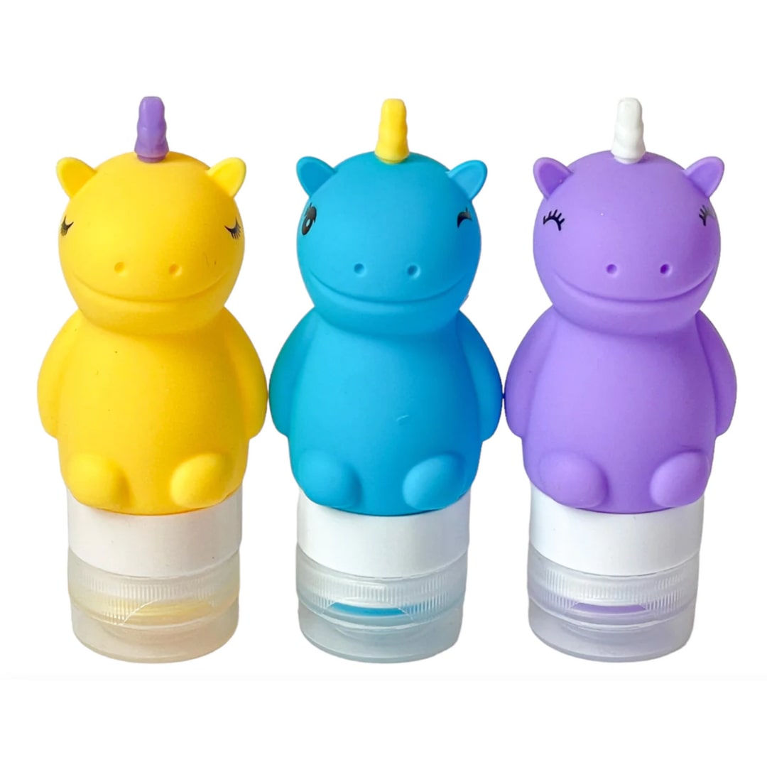 Yumbox Knijpflesjes Squeezy Unicorn 60ml set 3 stuks - Silicone