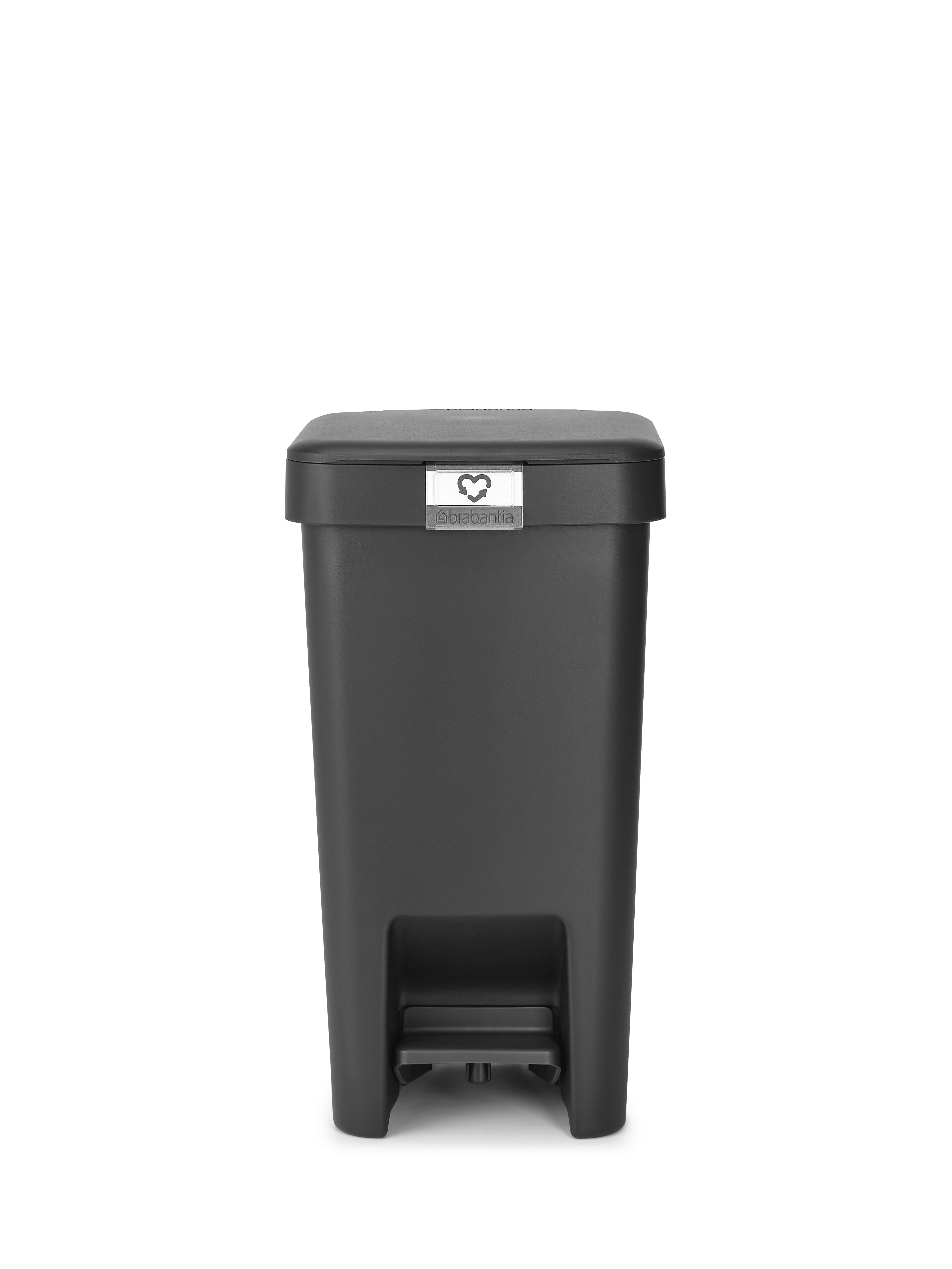 Brabantia Pedaalemmer Stepup 10l Dark Grey Recycled Plastic - 26.5x20x38 cm