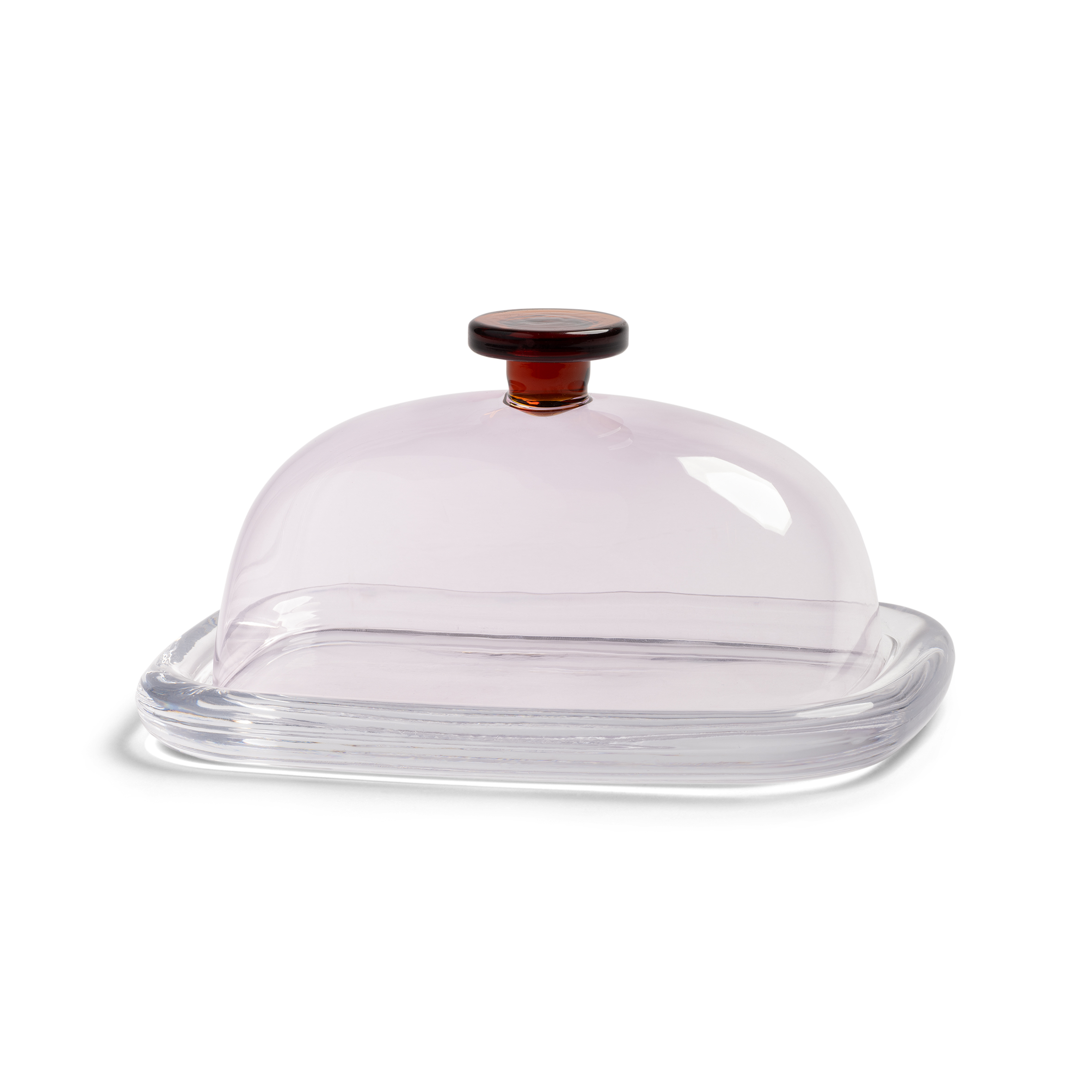 Klevering Boterschaal Cantine Pink 19x12.5x10 cm - Borosilicaatglas