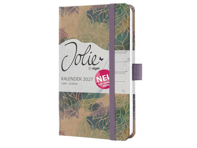 Sigel Agenda 2027 Jolie Pure A6 1week/2pag Dancing Leaves