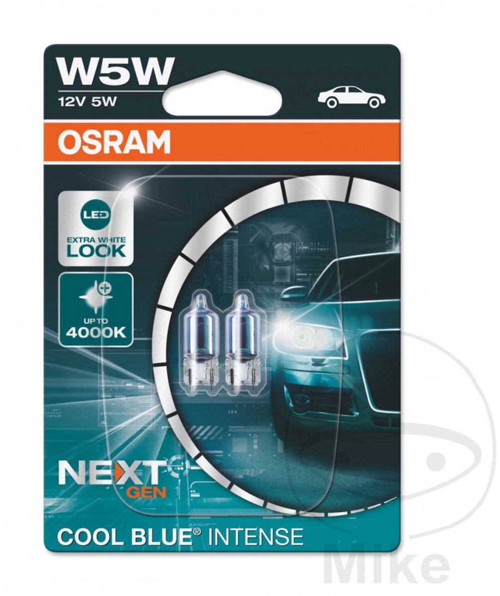 Osram 12V Cool Blue® Intense - Next Gen W5W 5W W2,1X9,5D