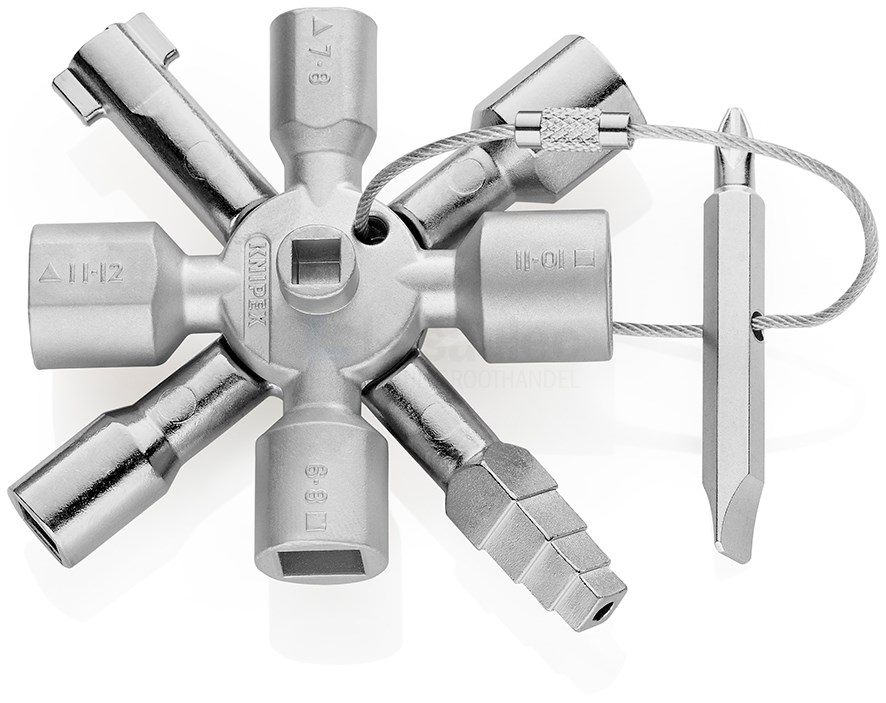 Knipex Twin Key Schakelkastsleutel 8-delig