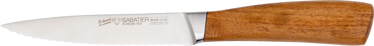 Diamant Sabatier Universeel Mes Babiole 13cm - RVS/Acaciahout