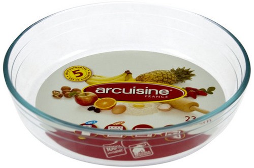 O Cuisine Bakvorm 22cm - Borosilicaatglas - 1.4l - Taart/Quichevorm