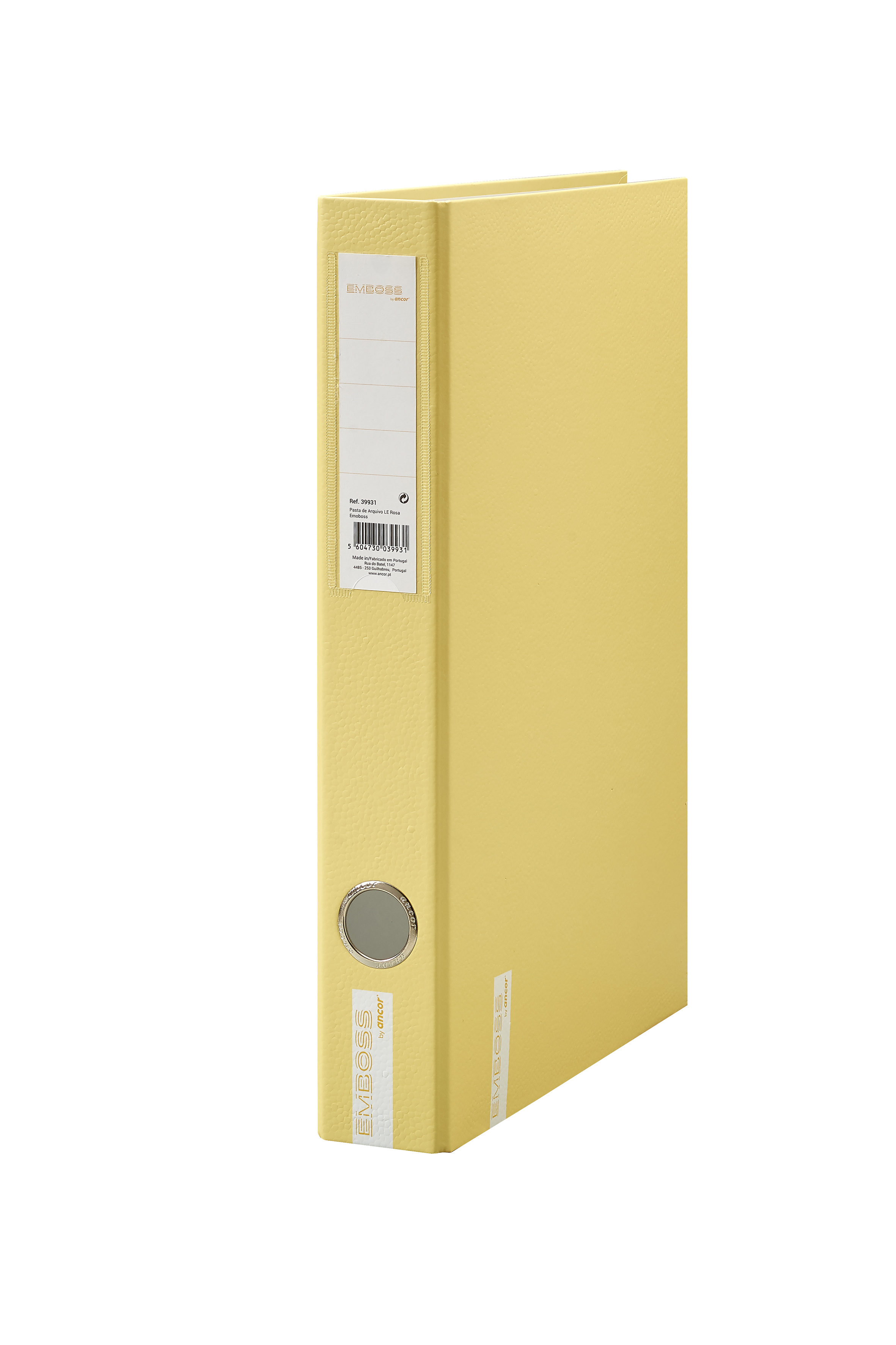 Ringmap A4 Emboss Soft Colours Yellow Ringen 30 mm