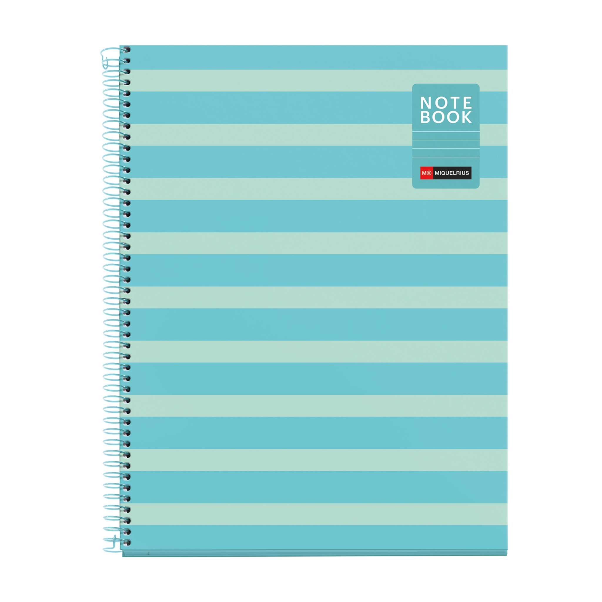 Miquelrius Notebook A4 Between the Lines Celeste Gelijnd Spiraal 80 vellen