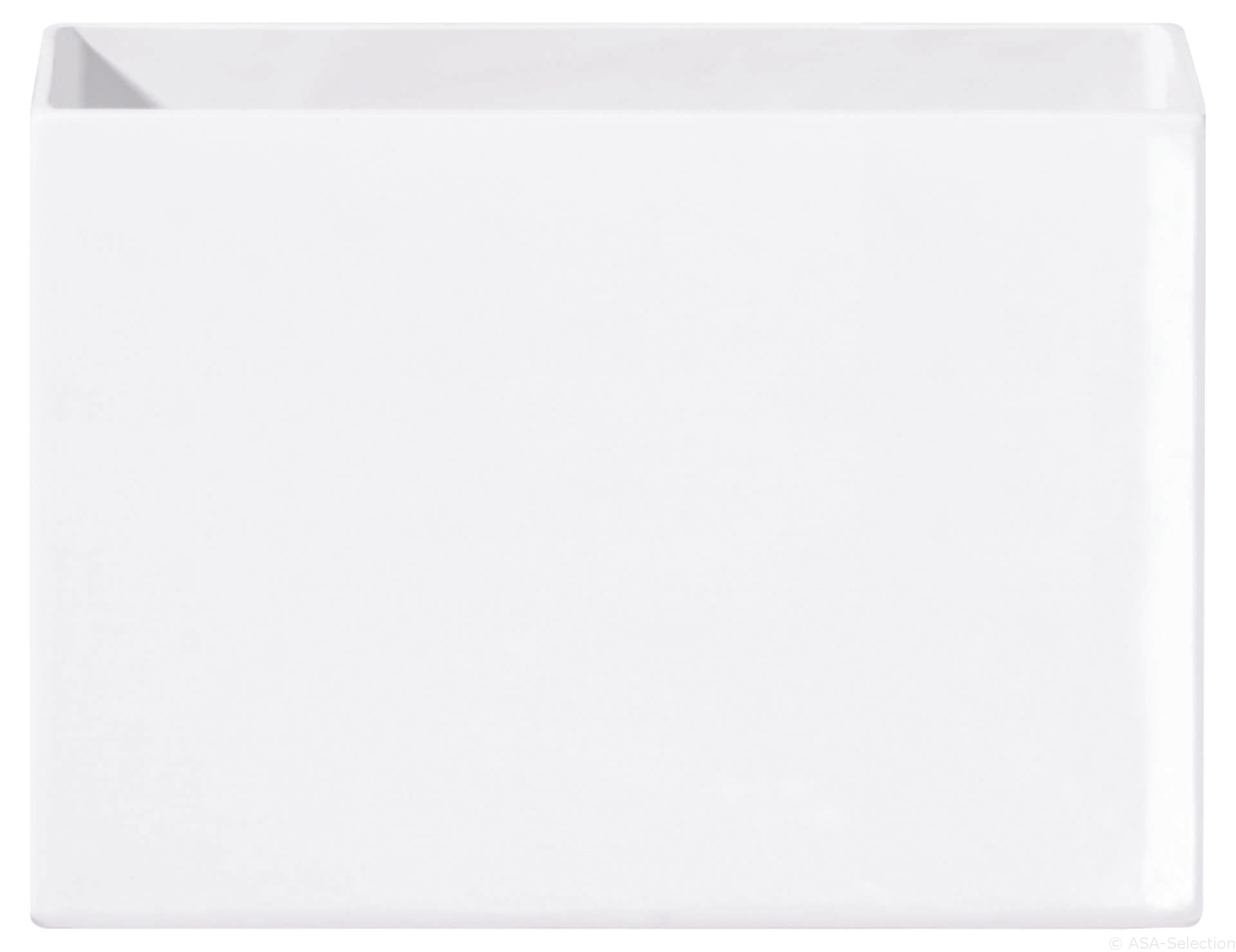 ASA Vaas Quadro White Glossy 23x16x8 cm - Keramiek