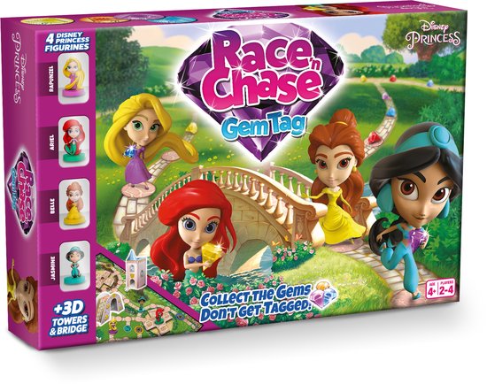 Disney Princess - Race N' Chase Gem Tag, het bordspel
