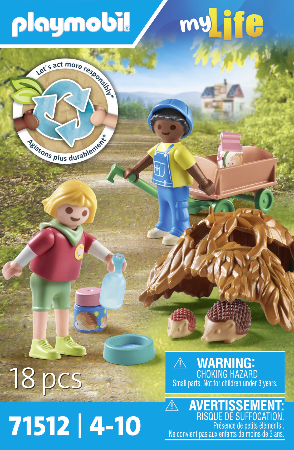 Playmobil My Life 71512 Zorgen voor de egelfamilie