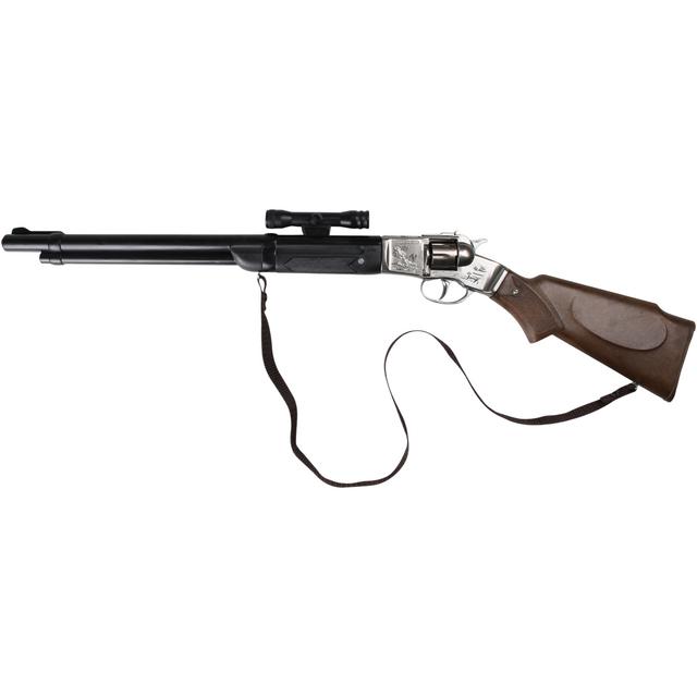 Gonher Cowboy Geweer Dubbelloop 8 shot 70 cm, Metaal/Plastiek op Kaart