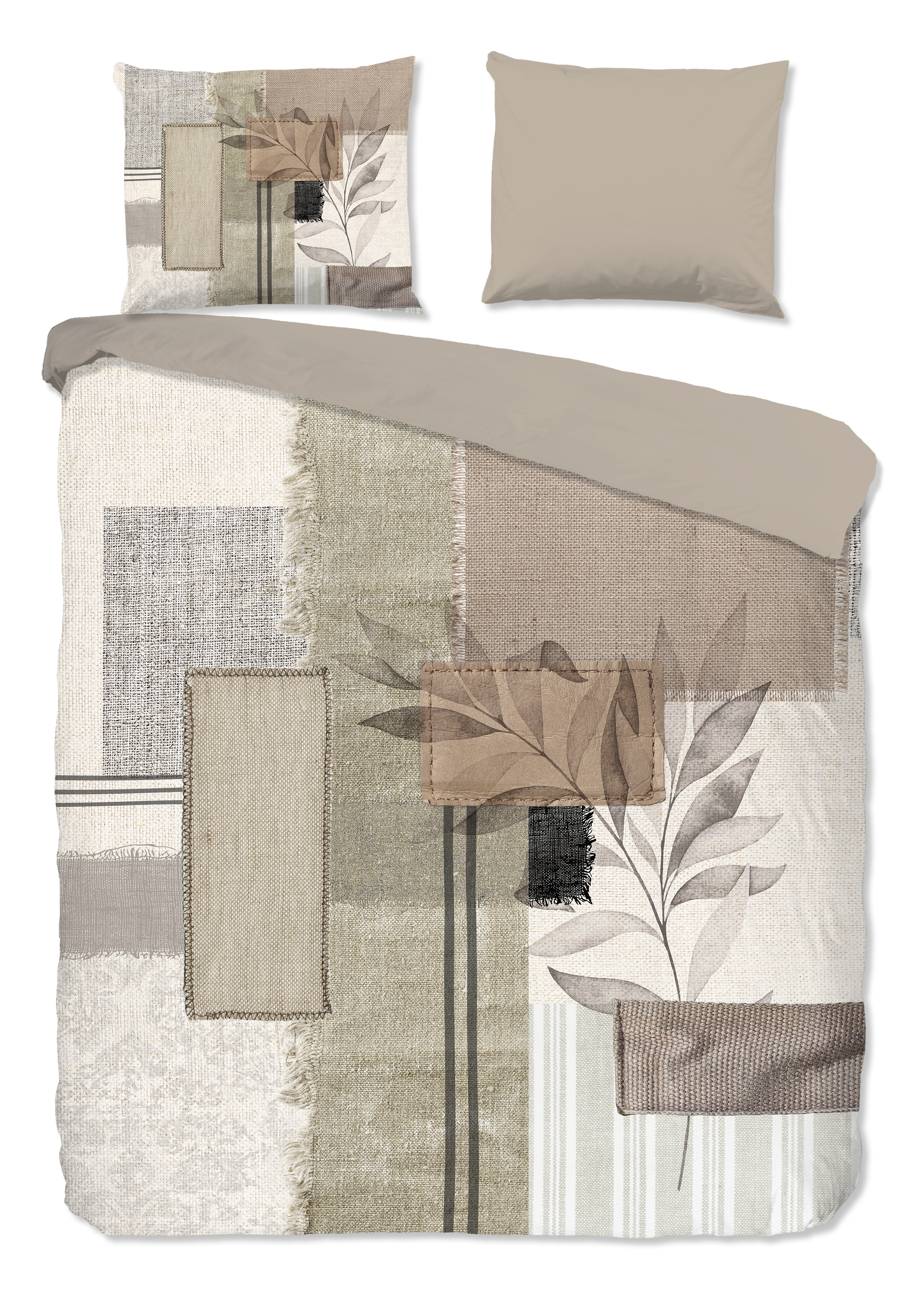 Pure Luxury Dekbedovertrekset Claires 140x220 cm Microvezel Sand