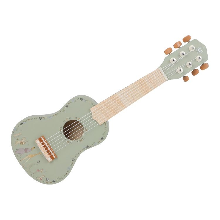 Little Dutch Gitaar Hout Safari Friends Groen