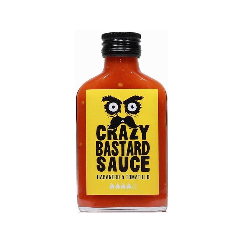 Crazy Bastard Sauce Pikante Saus Habanero & Tomatillo 100ml