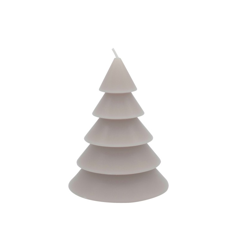 Leeff Kaars Kerstboom Thomas Light Grey - 10x12 cm