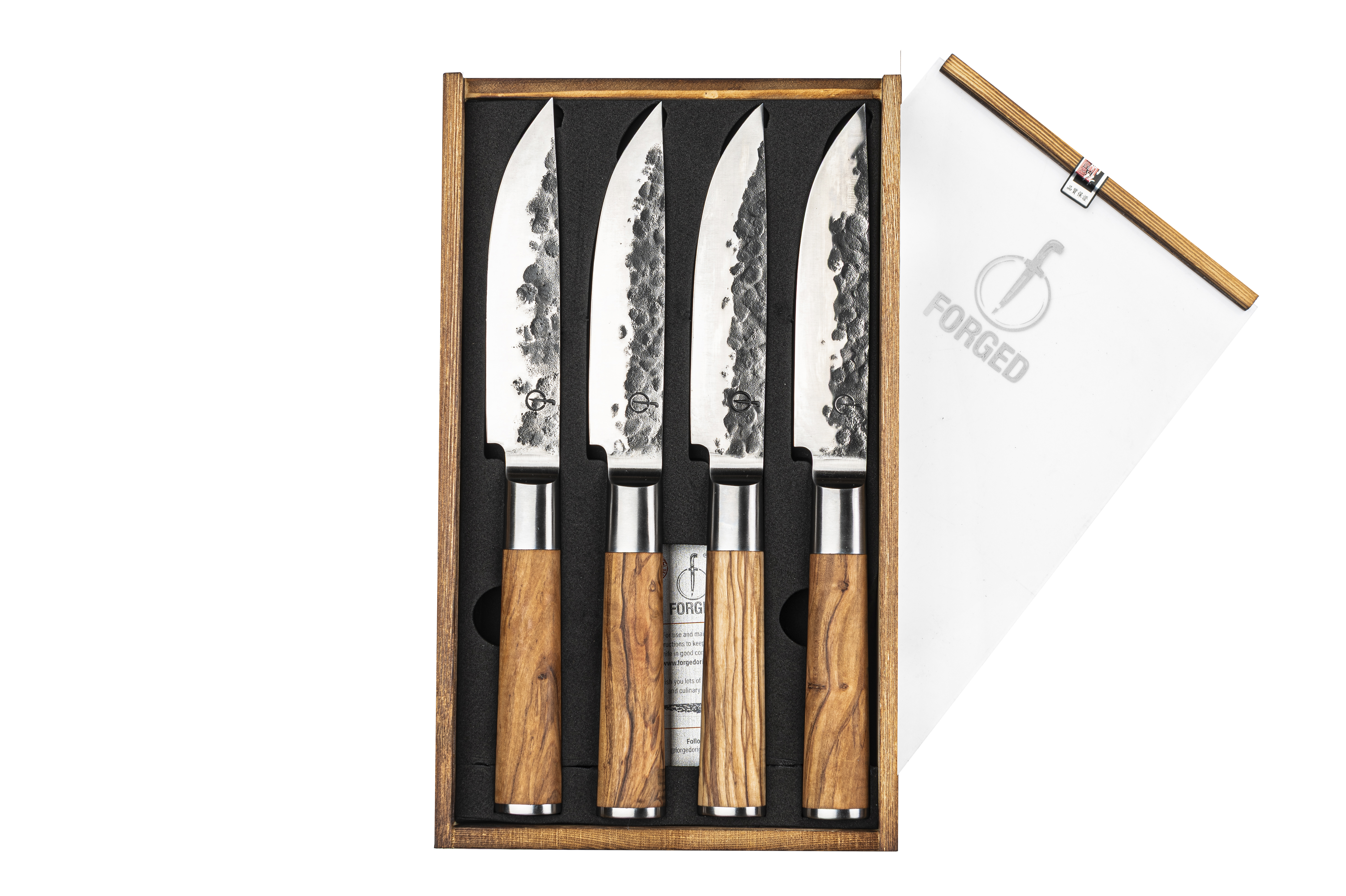 Forged Steakmes Olive XXL set 4 stuks