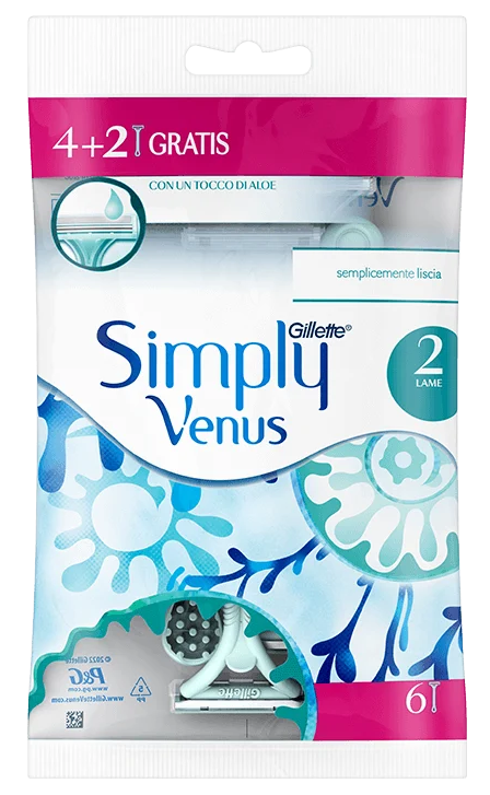 Venus Wegwerpscheermesjes Base - 4+2 gratis