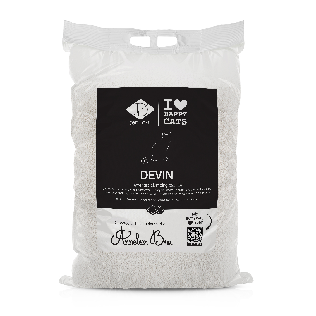 Devin Kattenbakvulling 12 kg / 13.8 l Anneleen Bru - Ongeparfumeerd