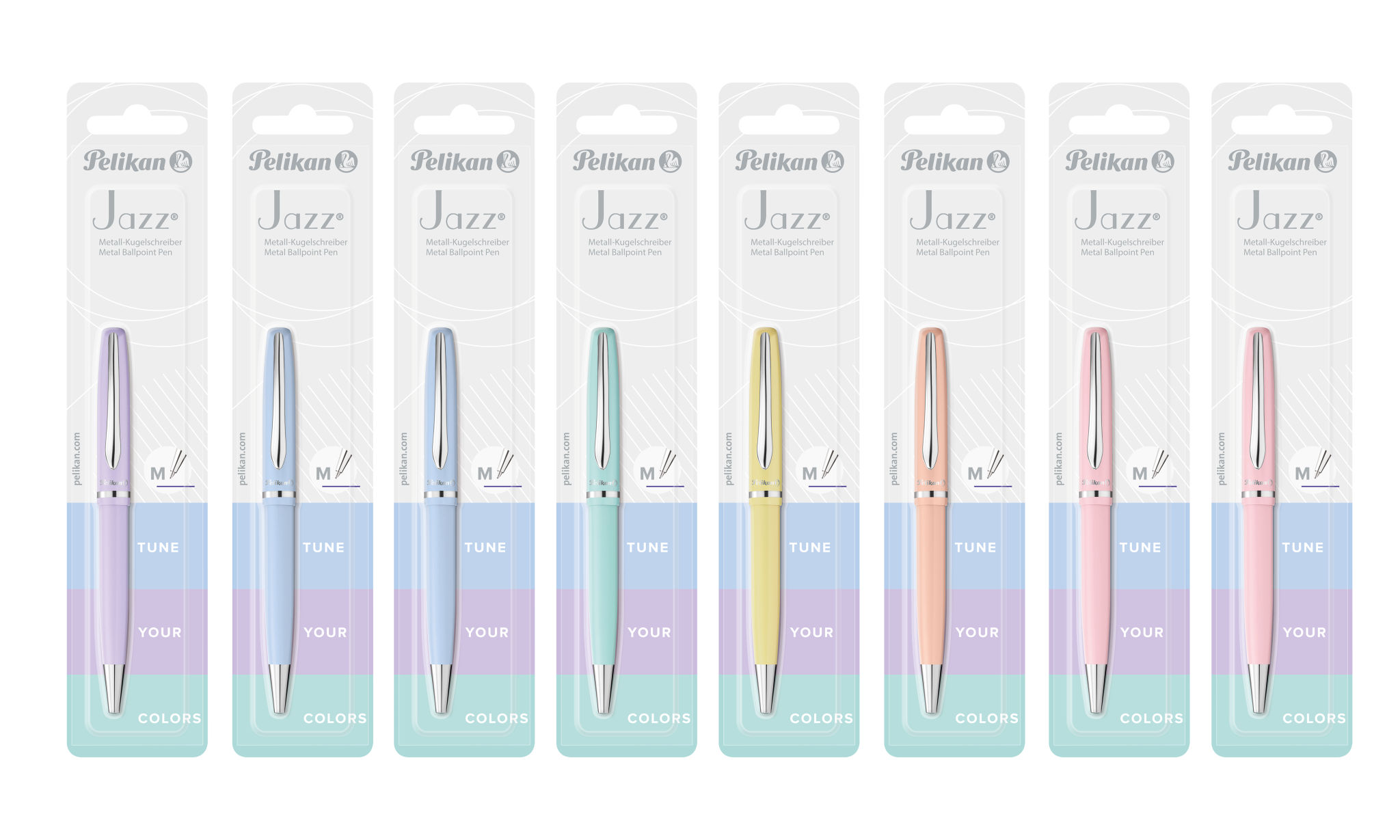 Pelikan Balpen Jazz Pastel Medium assorti - prijs per stuks - Blister