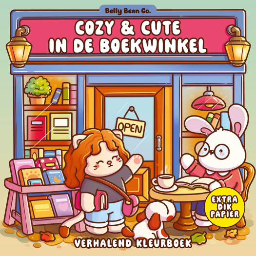 Kleurboek Cozy & Cute in de Boekenwinkel