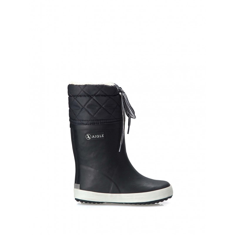 Aigle Regenlaars Kids Giboulee Wol Marine - MAAT 27
