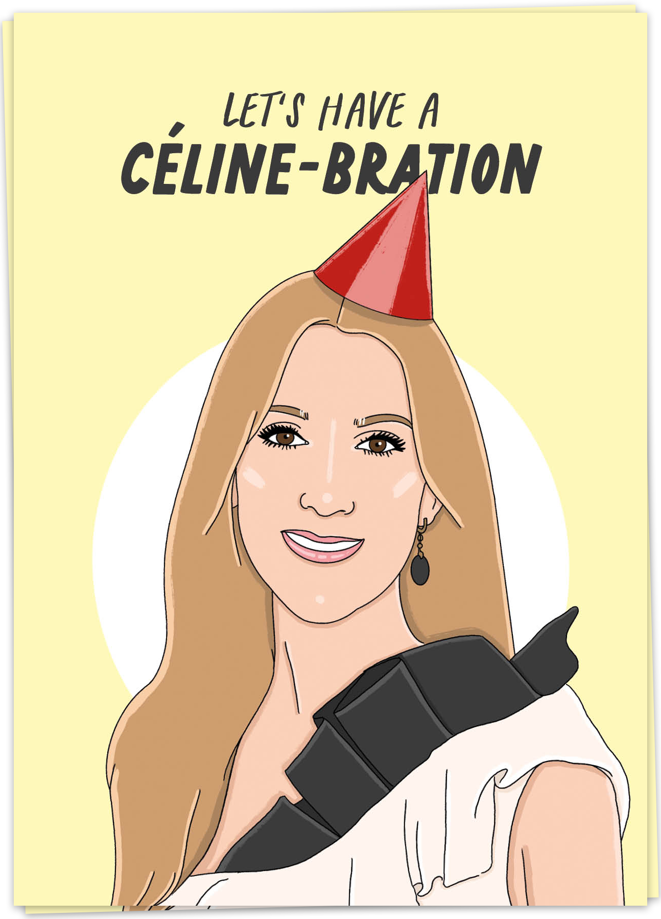 Kaart Blanche Wenskaart Céline-bration