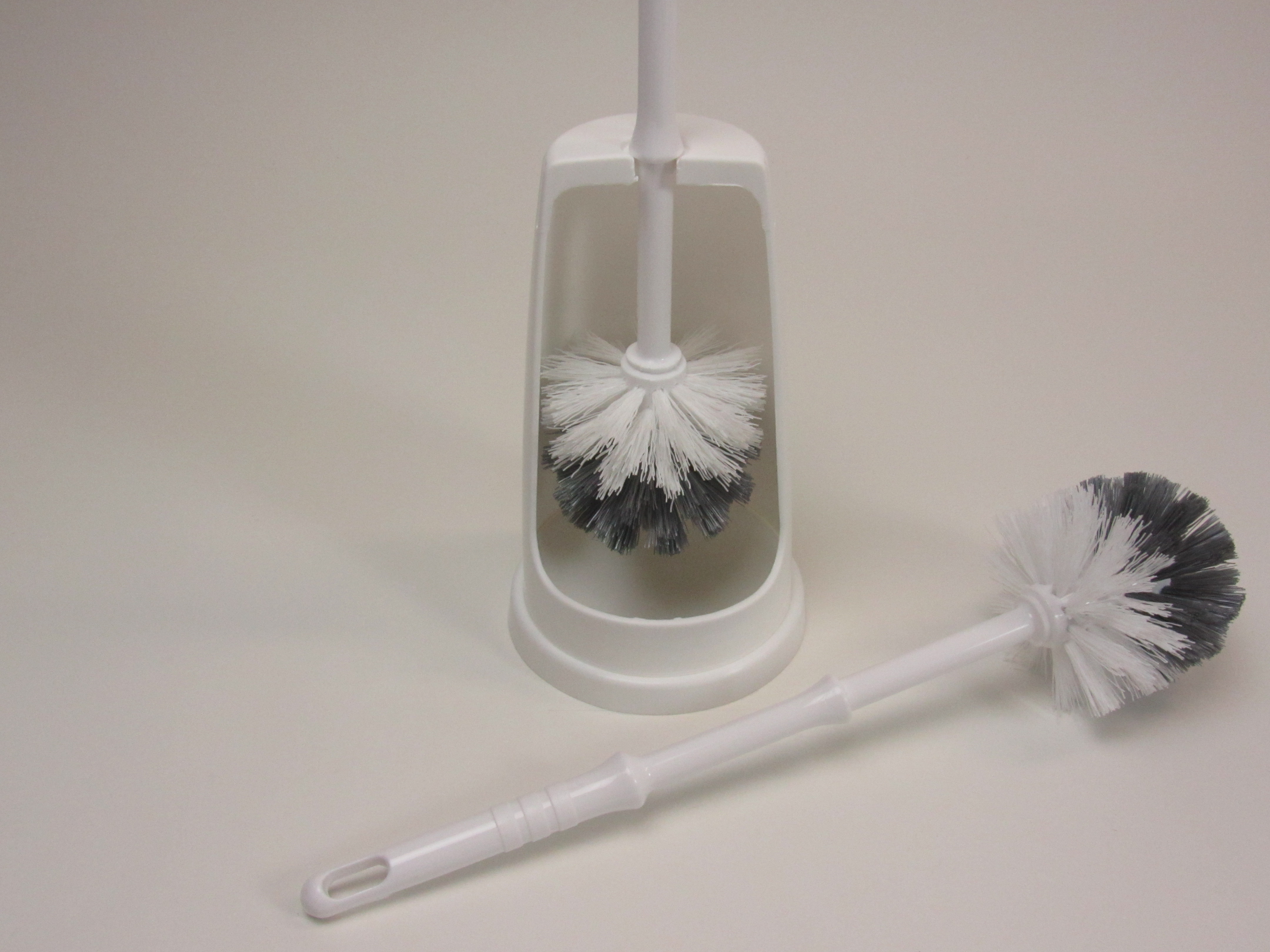 Linea Toiletborstel Wit met Houder