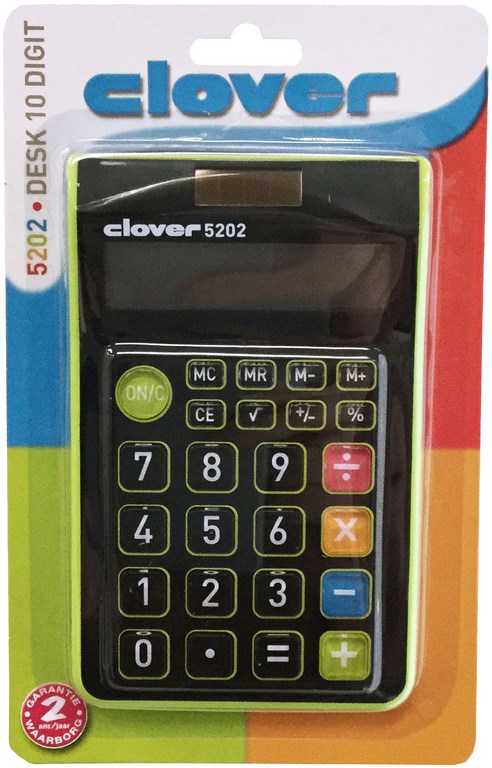 Zakrekenmachine Clover 5202 Color 10 Digit