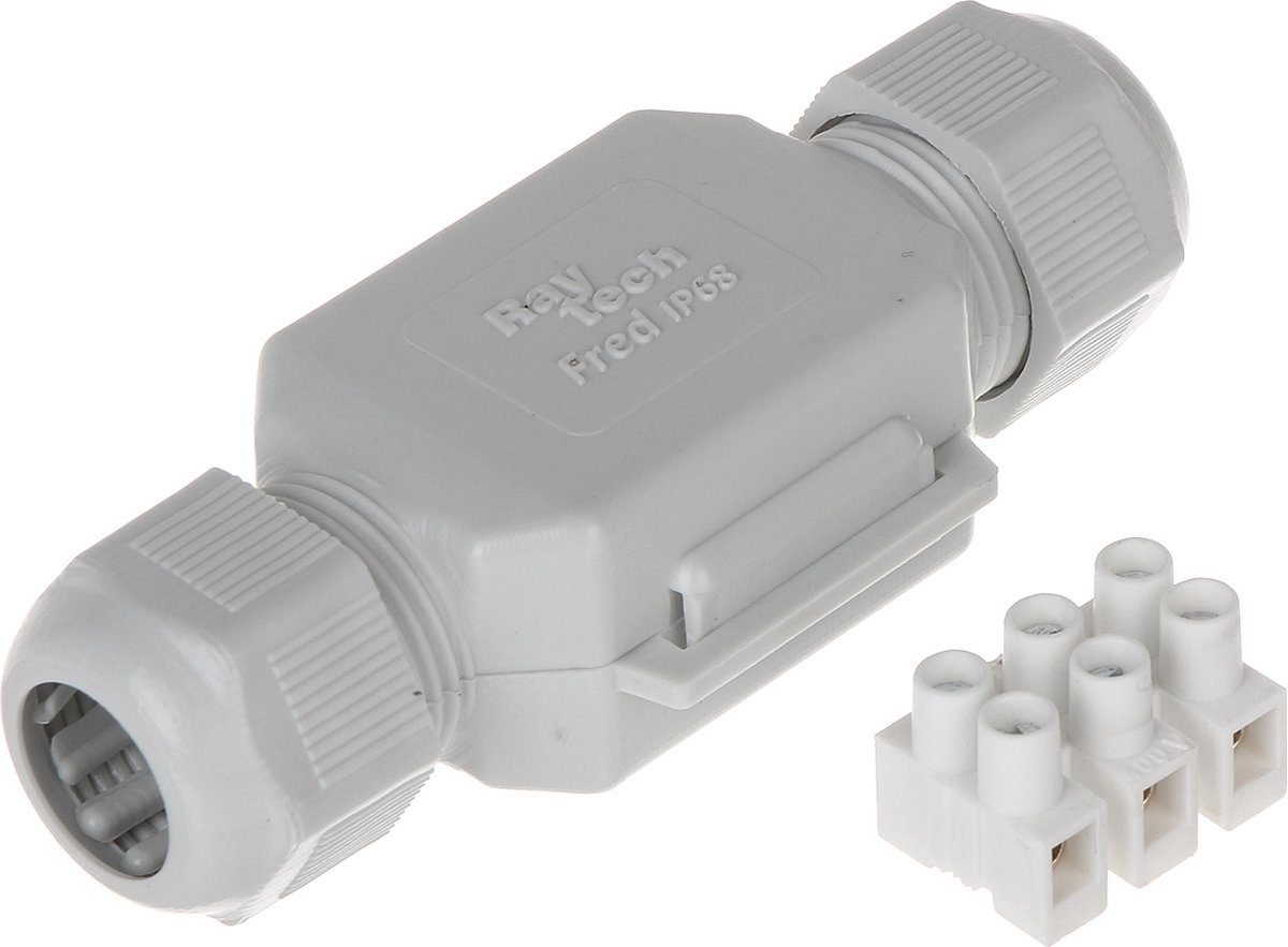 Raytech Fred IP68 Verbindingsmof met gel - Lusterklem 3x 2,5mm