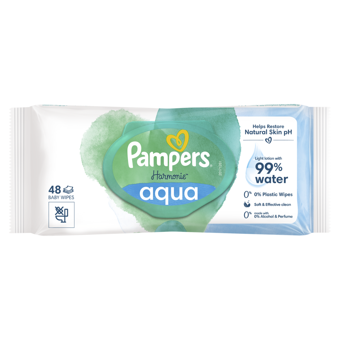 Pampers Vochtige Doekjes Harmonie Aqua 48 stuks