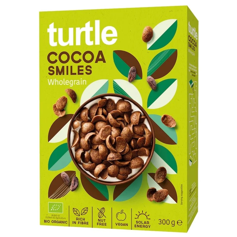 Turtle Cereals Cocoa Smiles 300g - Bio