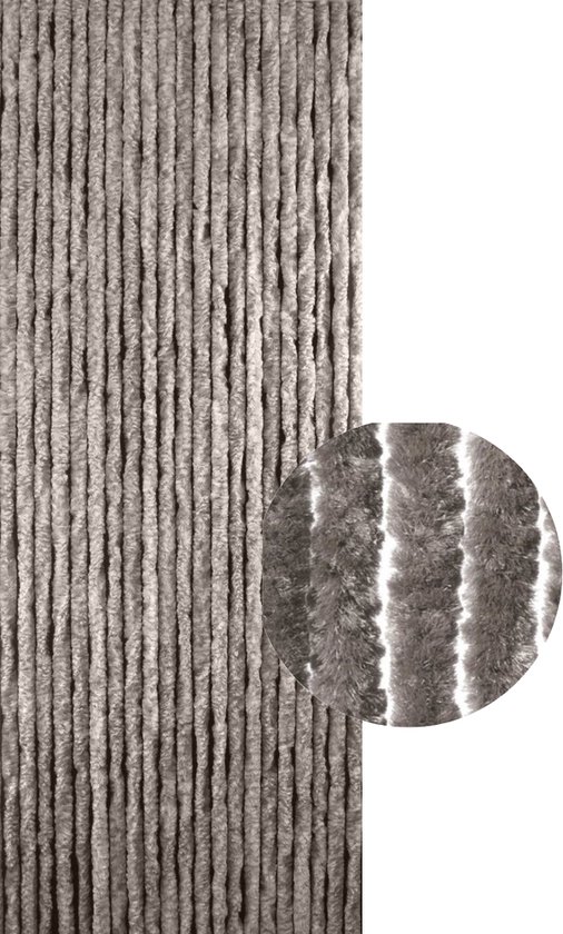 Deurgordijn Kattenstaart Taupe 220x100 cm